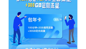 172 号卡分销的双卡双待套餐，副卡专用流量卡